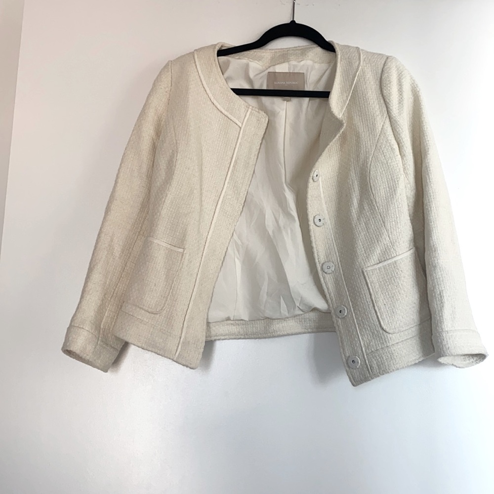 Twead cream blazer